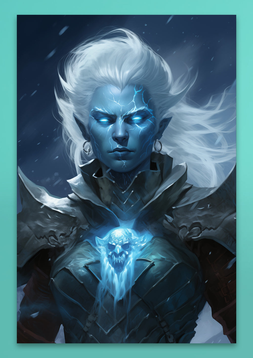 Cursed Ice Maiden - Wall Poster